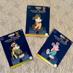 Mickey Mouse The Main Attraction Pin Set (3)